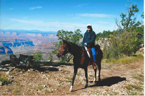 Khiss looking over Grand Canyon