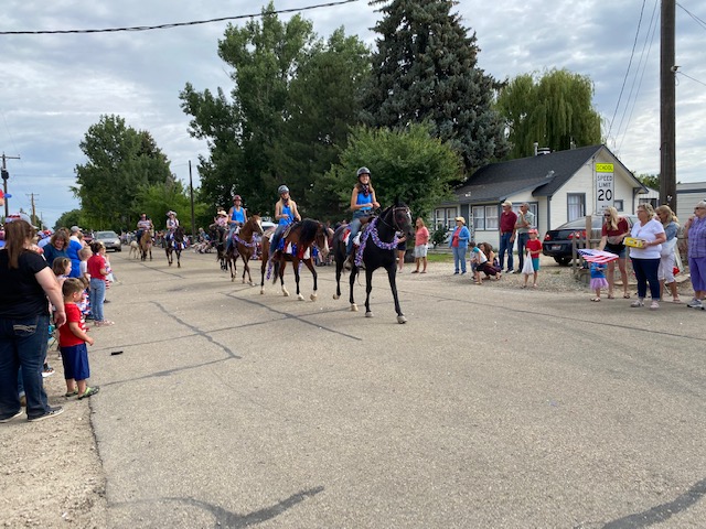 riding in parade